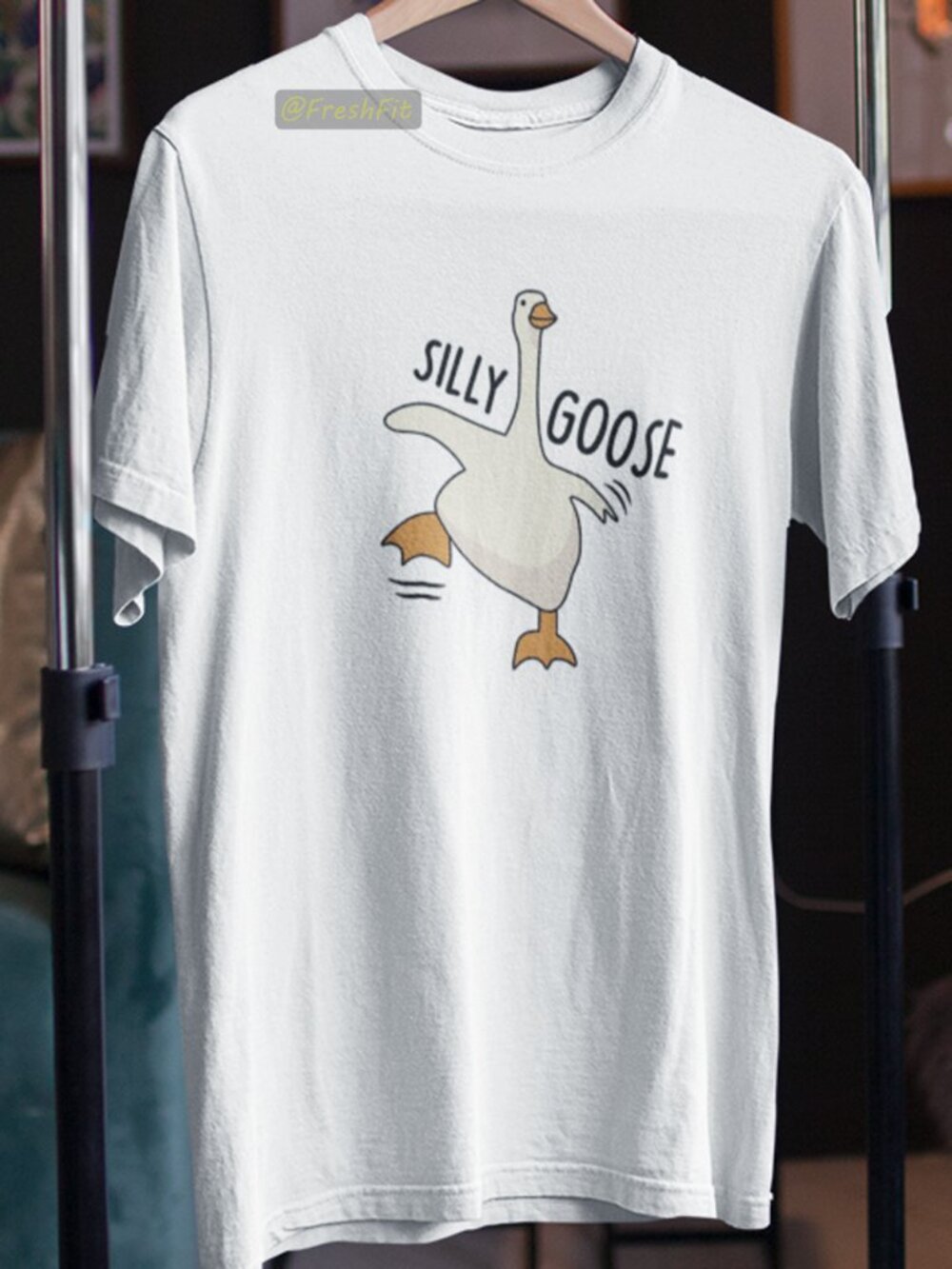 🆕Silly Goose White T-Shirt Graphic Tee